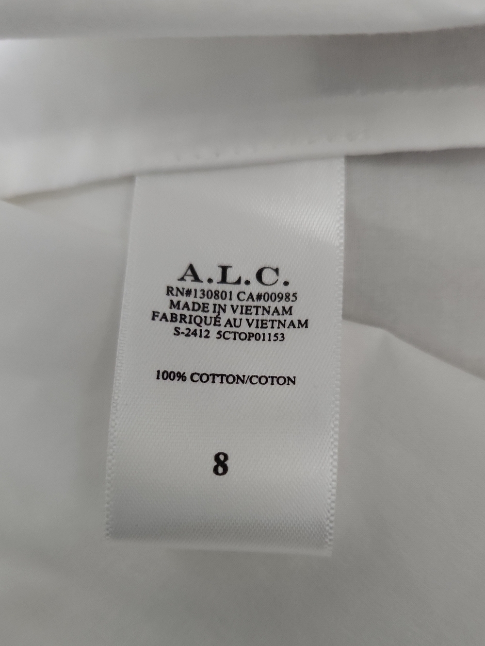 NWT A.L.C. Chloe Puff- Sleeve Top. Size 8 - Picture 12 of 13